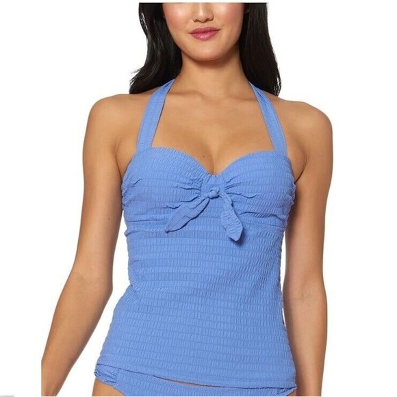 Jessica Simpson Push Up Tankini Bikini Top Swimsuit - Picture 1 of 5